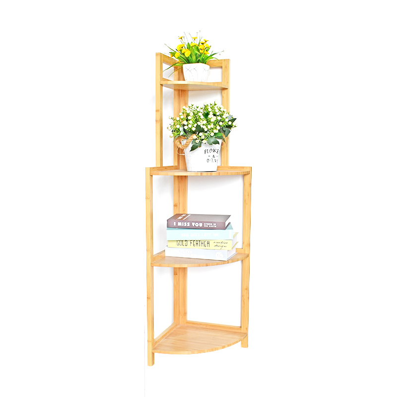 3 Tier Multifunction Corner Storage Shelf Standing Stackable Rack